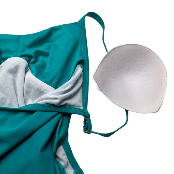 Jantzen Swimsuit Tummy Slimming One Piece Size 8 Blue Red bundle lot set of 2 - Picture 6 of 15